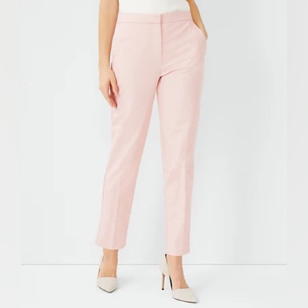 NWT ann Taylor The High Waist Ankle Pant in Stretch Cotton - Curvy Fit size 10